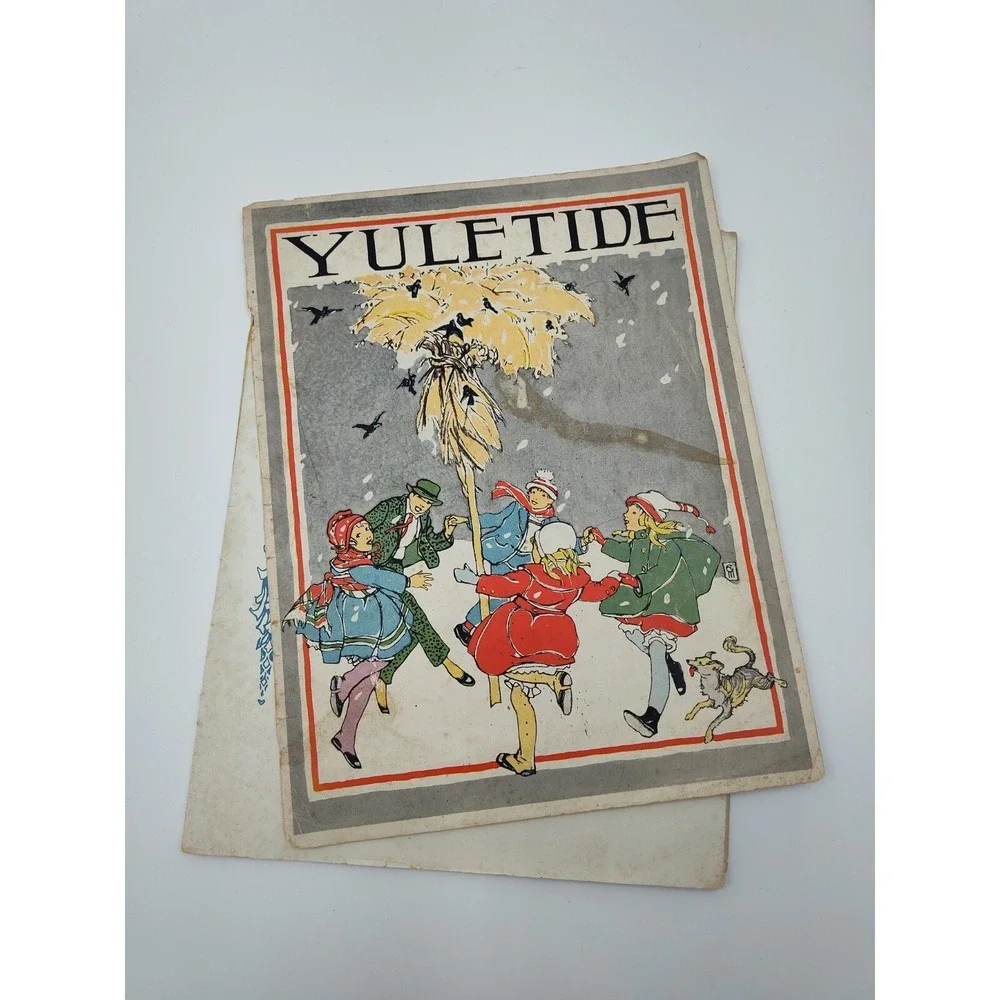 1919 YULE TIDE BOOK Christmas ANTQ Yuletide Collectable Paperbook B58.1GU2006